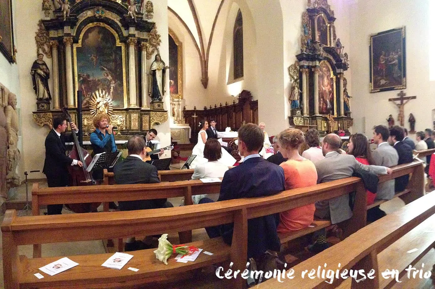 Prestation musicale lors d’une cérémonie de mariage